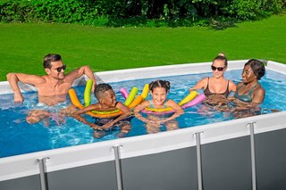 Set piscina fuori terra Steel Pro Max da 404x201x1