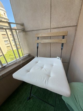 2 Sillas Plegables Ikea con Cojines