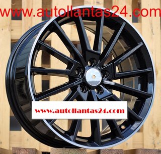 8806 JUEGO DE 4 LLANTAS SKODA BLACK METAL r328594