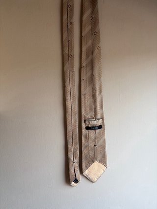 Corbata Gucci 100% Seda Beige