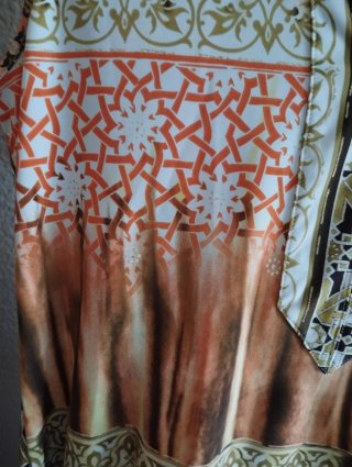 Blusa Tafetán sin mangas multicolor