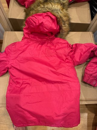 Cazadora Canadian Peak Rosa con Capucha talla 12Y