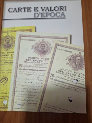 Certificato Debito Pubblico Regno d'Italia