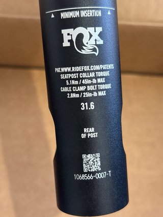 Tija telescópica Fox Transfer SL