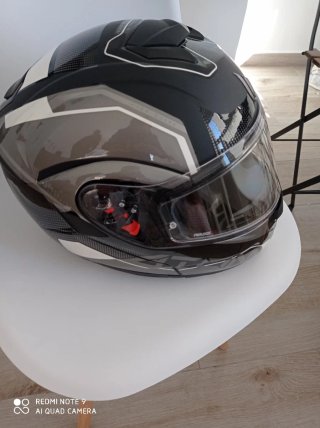 Casco Moto Modular MT Negro