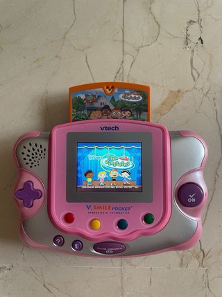 Consola Vtech V.Smile Pocket Rosa + Juegos