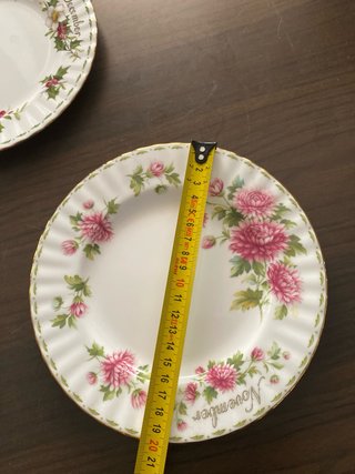 Set 3 piatti frutta Royal Albert serie dei mesi