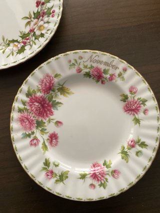 Set 3 piatti frutta Royal Albert serie dei mesi
