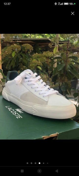 Zapatillas Lacoste Blancas y Verdes