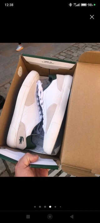 Zapatillas Lacoste Blancas y Verdes