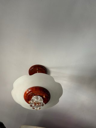 Lámpara de techo con cristales