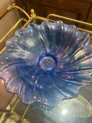 FRUTERO DE CRISTAL AZUL