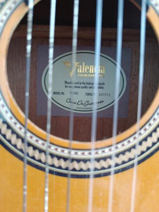 Guitarra Valencia Modelo Clásico Modelo no VC263