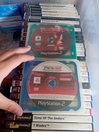 Consola PS2 Fat Negra + Juegos y Mandos