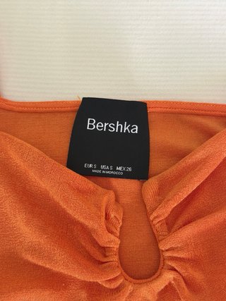 Vestido naranja Bershka talla S