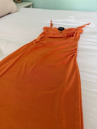 Vestido naranja Bershka talla S