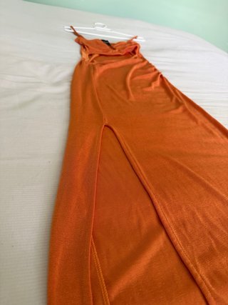 Vestido naranja Bershka talla S