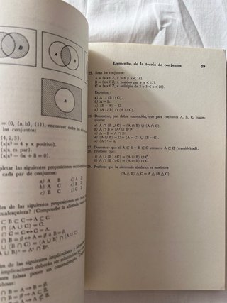 Introducción a la matemática moderna.