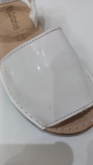 Sandalias Menorquinas Niña Talla 34 Blancas