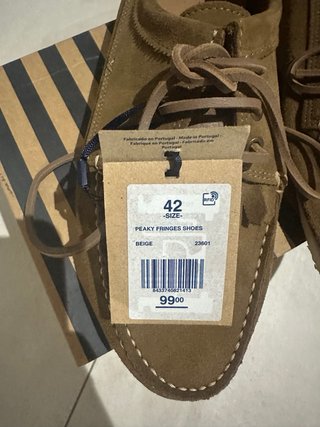 Zapatos Scalpers Beige Talla 42 Nuevos