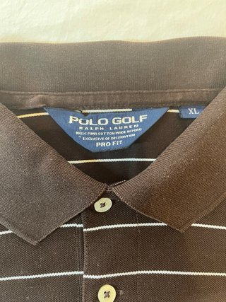 Polo Ralph Lauren Golf Rayas Marrón Talla L