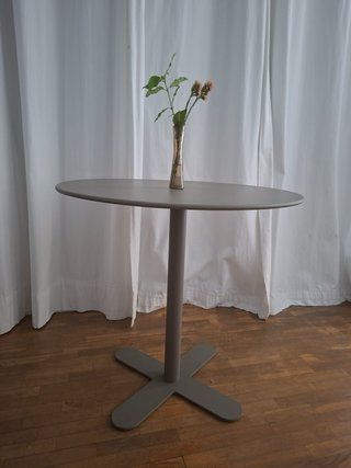 Mesa de jardín Isimar Genova Metal Gris