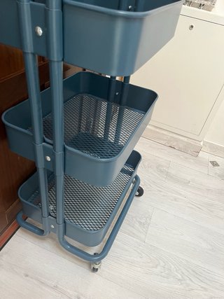 Carrito Auxiliar RÅSKOG IKEA Azul