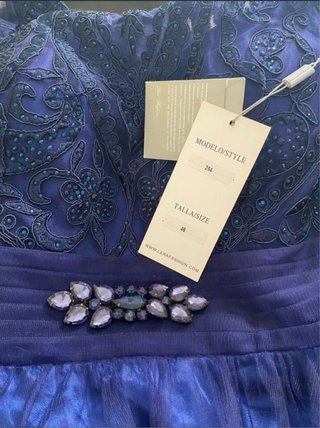 Vestido de fiesta azul