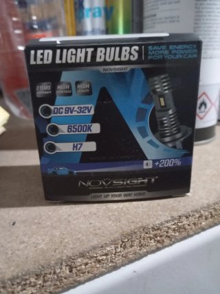 Bombillas LED H7 NOVSIGHT 6500K