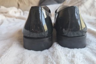 Zapatos charol piel novio T.40