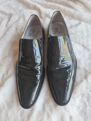 Zapatos charol piel novio T.40