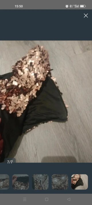 Top lentejuelas rosa Stradivarius Talla S