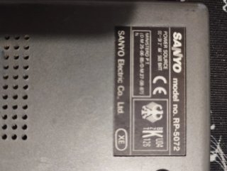 Radio Sanyo AM/FM RP-5072 Gris