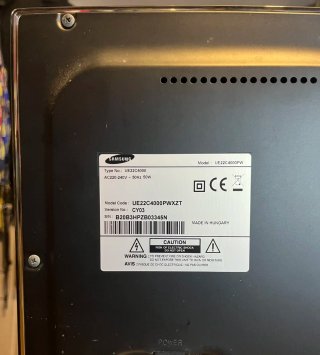 TV Samsung 22" con telecomando
