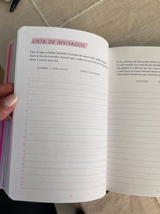 La agenda de nuestra boda / wedding planner