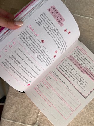 La agenda de nuestra boda / wedding planner