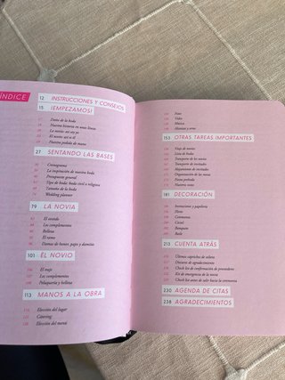 La agenda de nuestra boda / wedding planner