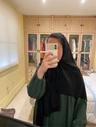 Hijab seda Medina negro