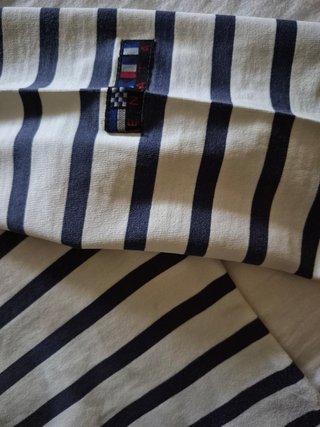 Camiseta BATEA rayas azul y blanco Talla XL