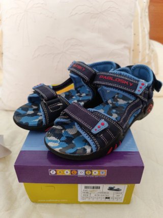 Sandalias Pablosky niño camuflaje azul