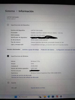 Microsoft Surface Laptop 3 i5 256GB + custodia