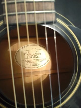 Guitarra acustica Fender DG-5 BLK