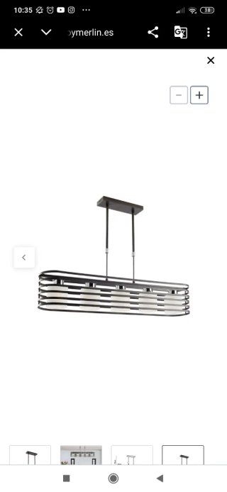 Lámpara CELL 5 luces wengué