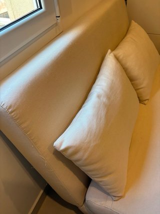 Sofá Cama 2 Plazas Plegable Beige