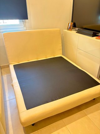 Sofá Cama 2 Plazas Plegable Beige