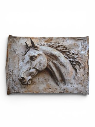 Tela effetto rilievo cavallo 30x44 cm