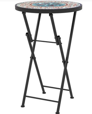Mesa plegable redonda jardín