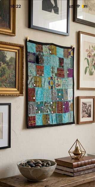 Funda Almohada / Cojín Boho Patchwork