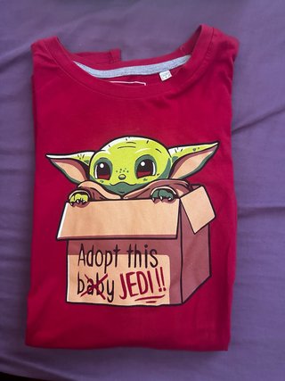 Camiseta juvenil Adopt this baby Jedi