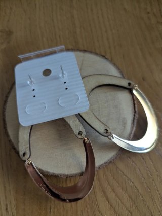 Pendientes Madera Aro Diseño Étnico